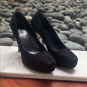 Black Gucci platform heels sz 37.5